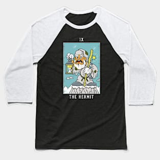 The Hermit - Mystical Medleys - Vintage Cartoon Tarot Baseball T-Shirt